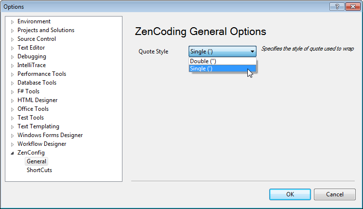 Quote style for attributes Quote style for attributes
