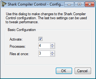 Shark Compiler Control Configuration Shark Compiler Control Configuration