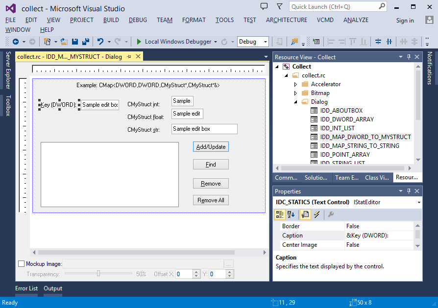 All mnemonics displayed for native dialog designer in Visual Studio 2013